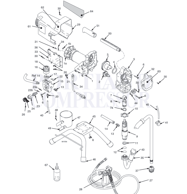 Graco 390 Stand Parts Breakdown, 248800