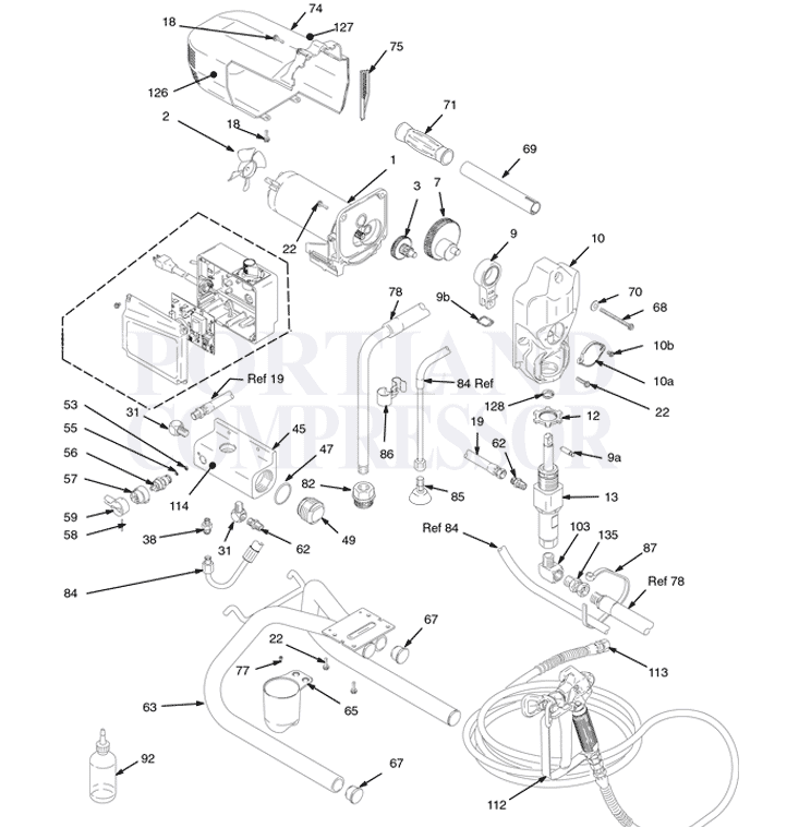 238377 - ROADLAZER GUN,SPRAY,PAINT - Graco Original Part