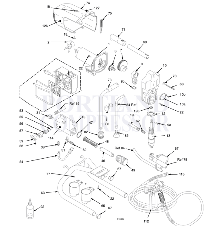 Graco STX Parts Breakdown 234126