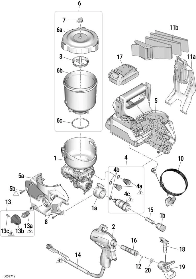 Graco Ultra QuickShot II Airless Sprayer Parts Breakdown
