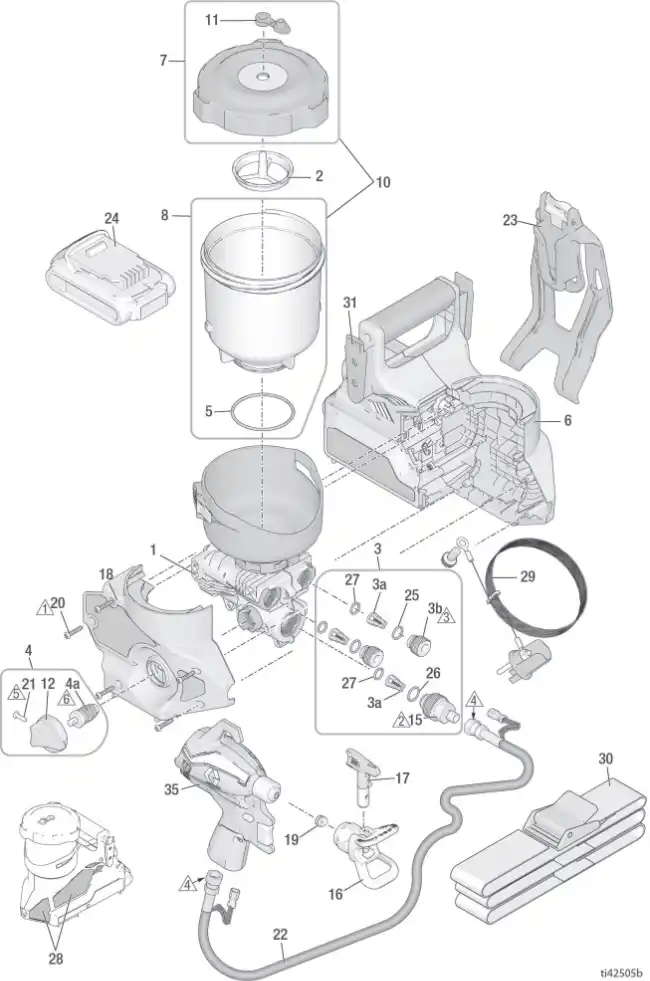 Graco Ultra QuickShot Airless Sprayer Parts Breakdown