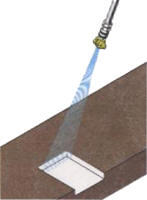 Green Pressure Washer Tip Spray Pattern