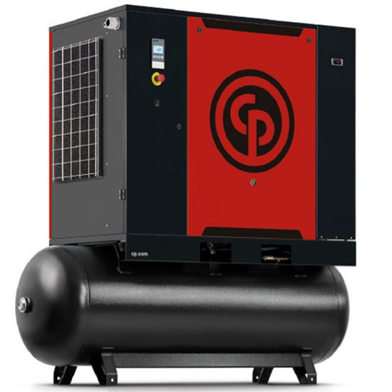 Chicago Pneumatic 30 HP Tank Mounted Quiet Rotary Screw Compressor with Dryer