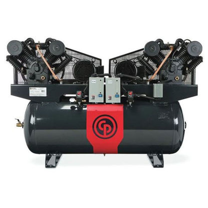 Picture of Chicago Pneumatic RCP-C20123D4 Duplex 20HP, 3PH, 460v, 120 Gallon Air Compressor