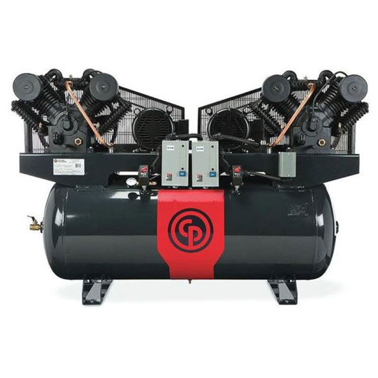 Picture of Chicago Pneumatic RCP-C20123D4 Duplex 20HP, 3PH, 460v, 120 Gallon Air Compressor
