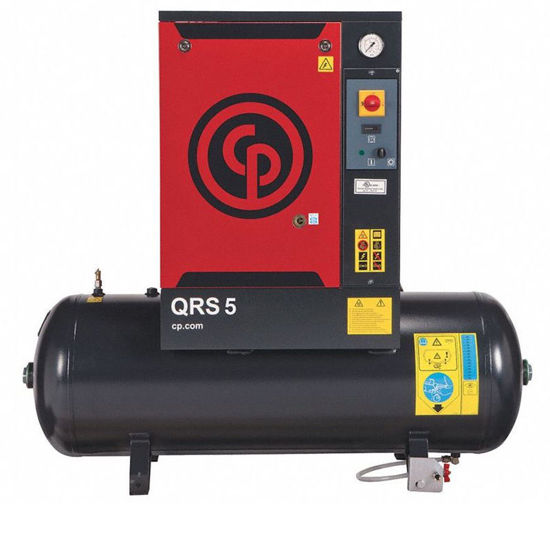 Picture of Chicago Pneumatic 5HP 3 phase 460v 60 Gal QRS5.0 HP Horizontal Air Compressor