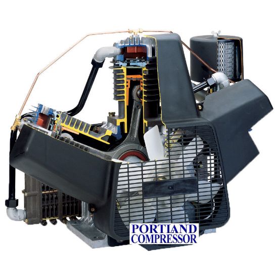 Powerex OPT100 7.5 and 10 HP Bare Air Compressor Oilless Pump