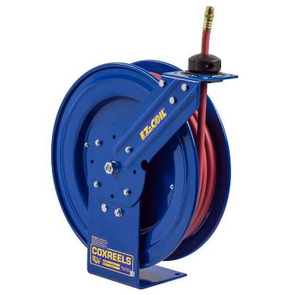 COXREELS EZ-P-NP-350 Spring Driven Nitrogen Hose Reel, Nitro-Pro Series Reel  with EZ-Coil Rewind Safety System, .38 x 50' Hose Included