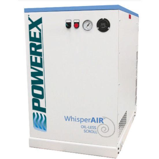 Picture of Powerex 3 HP SES1308 Oilless Scroll Air Compressor with Low Noise Enclosure, 8.8 cfm, 230v 1 Phase