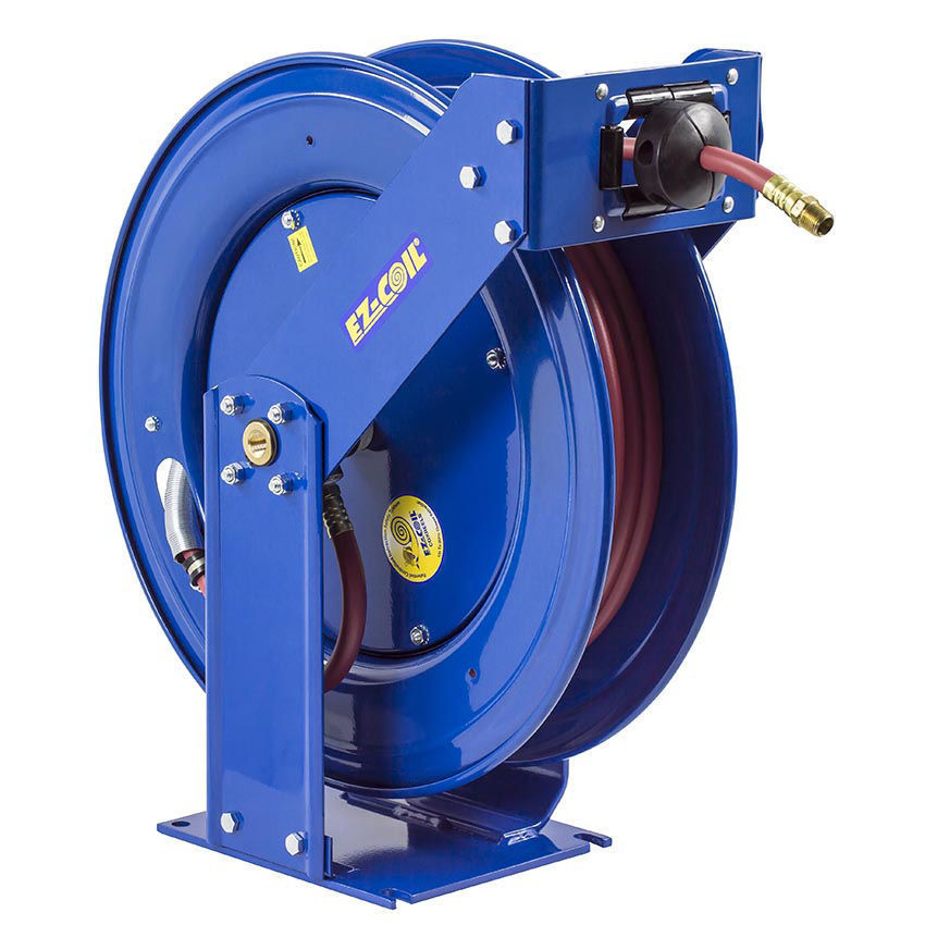 COXREELS EZ-TSH-3100 Supreme Duty 3/8 x 100' Truck Mount Air Compressor  Hose Reel with Spring Driven EZ-Coil Rewind