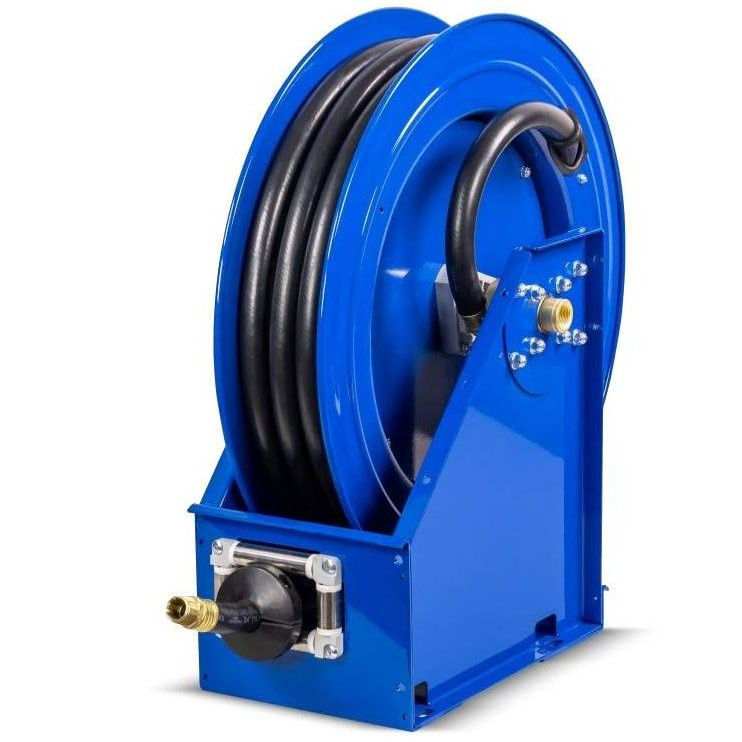 COXREELS XTM-LP-3100 Extreme Duty Spring Rewind Air and Water Hose Reel,  .38 x 100' Hose, XTM Series