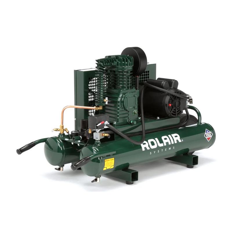 Rol-Air 5230K30CS 5hp 2 Stage Portable Electric Wheelbarrow Air Compressor