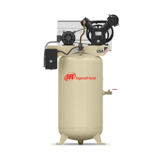 Ingersoll Rand 2475N5-V 200v 5hp Air Compressor, 80 Gallon Tank
