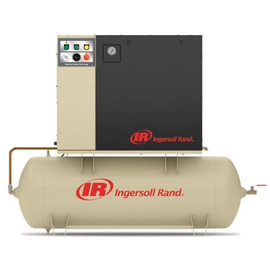 Ingersoll Rand 5hp UP6-5 Single Phase Rotary Screw Air Compressor on Tank