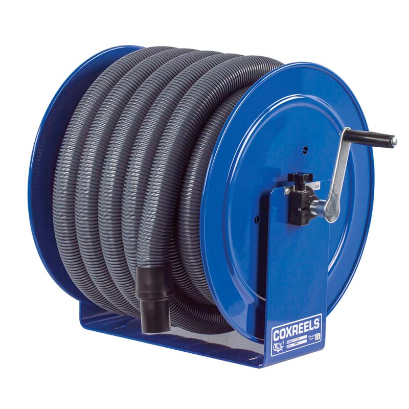 COXREELS V-112H-730 Hand Crank Vacuum Hose Reel with 1.25 x 30