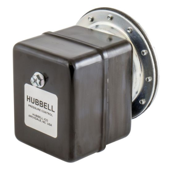 Picture of Hubbell 69HBU2 Heavy Duty Air Compressor Pressure Switch, 100-125psi, with Unloader, 3/8" NPT
