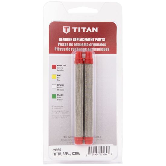Picture of Titan 89960 Extra Fine 150 Mesh Red Airless Spray Gun Filter (2pk)