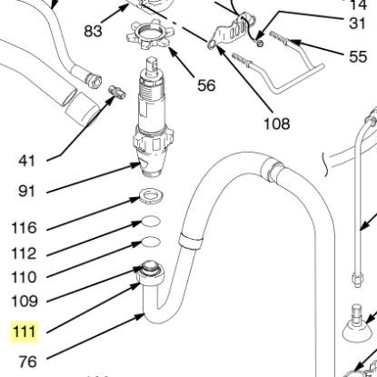 Picture of Graco 15C980 Pickup Tube Jam Nut