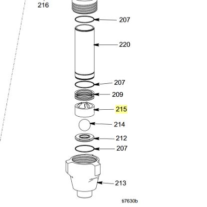 Picture of Graco 15G199 Inlet Ball Guide 4 GPM