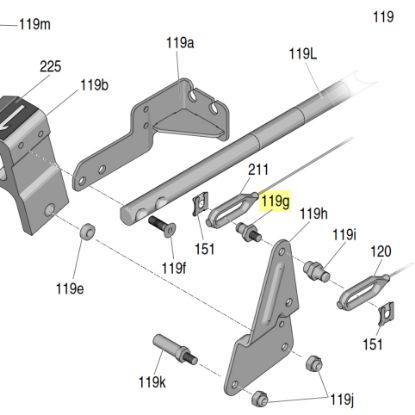 Picture of Graco 17H673 Gun Cable Stud