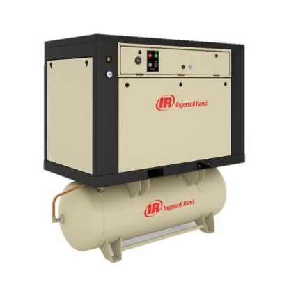 Picture of Ingersoll Rand 7100QE15 15hp Quiet Enclosed Piston Compressor, 50 cfm, 120 Gal Tank, 200v/3ph