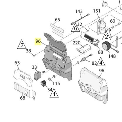 Picture of Graco 17H887 Cover Repair Kit Ultra Standard, Without Display