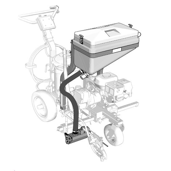 Picture of Graco Complete EZ Bead Gravity System - One 6" Dispenser For LineLazer 3400/ES 500