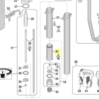 Picture of Graco 18F098 Lower Cylinder Repair Kit