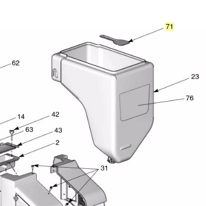 Picture of Graco 15H912 Hopper Deflector