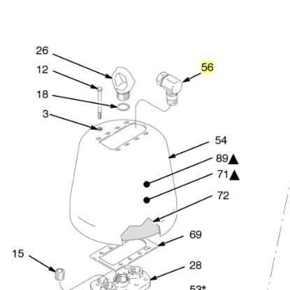 Picture of Graco 207648 Swivel Union Fitting, 90 Degree