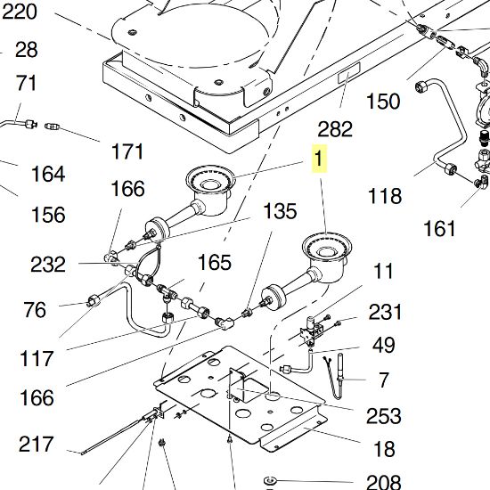 Picture of Graco 24C394 Burner Replacement Kit