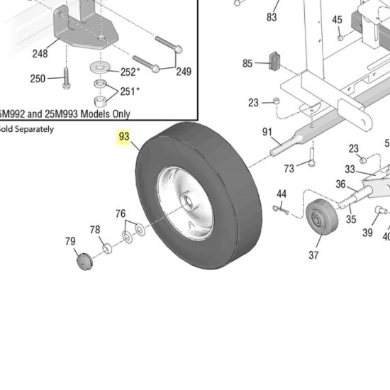 Picture of Graco 111020 Pneumatic Wheel