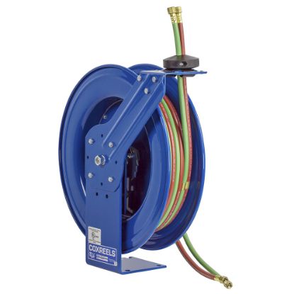Picture of Coxreels SHW-N-1100 Spring Rewind Welding Hose Reel, .25" x 100' Oxygen Acetylene Dual Hose Included