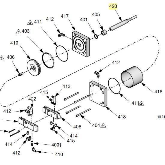 Picture of Graco 15T714 Air Cylinder Piston Rod, PR70A