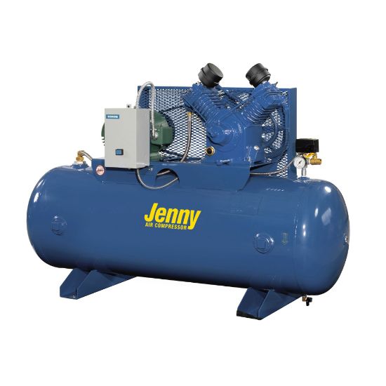 Picture of Jenny W5C-80C 5HP Climate Control HVAC Two Stage Air Compressor, 80 Gallon Tank, 17.7cfm @ 100psi