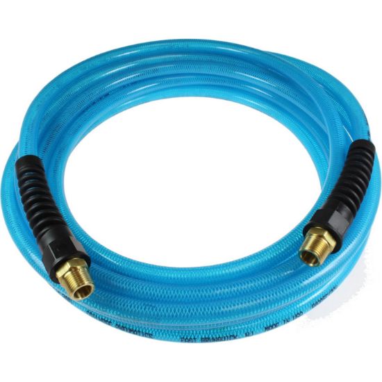 Picture of Flexeel Air Hose PFE40254T 1/4" x 25', 1/4" NPT, Reinforced Blue Polyurethane