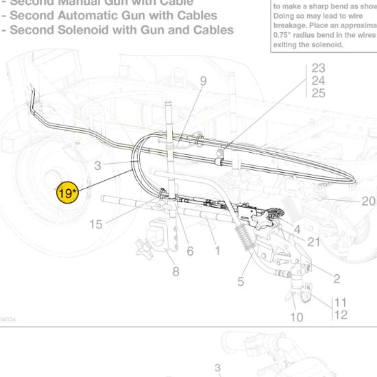 Picture of Graco 25A487 Auto Gun Cable Repair Kit