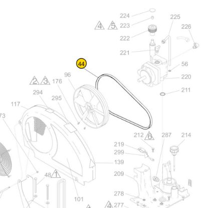 Picture of Graco 119433 Gripnotch V-Belt AX41"