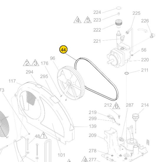 Picture of Graco 119433 Gripnotch V-Belt AX41"