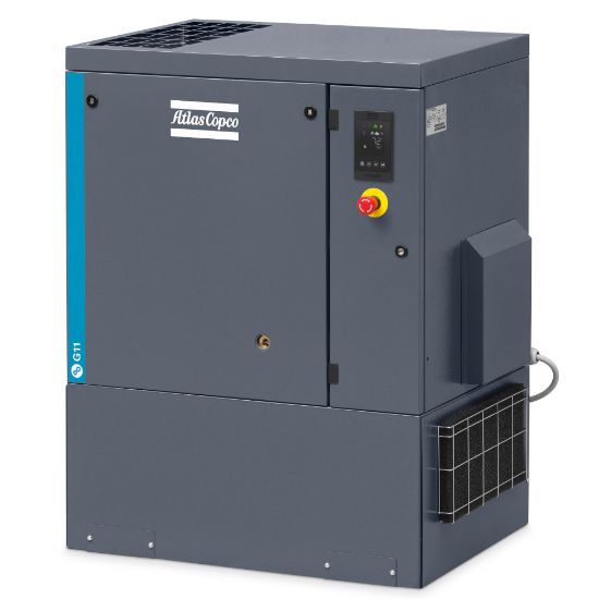 Picture of Atlas Copco G11P-125 FM 15HP Rotary Screw Air Compressor, No Tank, 3phase Tri-Volt 53cfm 8153294551