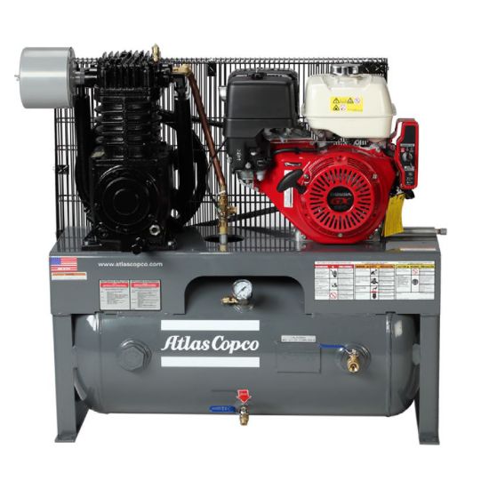 Picture of Atlas Copco CR13-CRS1-HG-30H-PS Gas Truck Mount Air Compressor, 13 HP Honda 30 Gallon 24cfm 175 PSI