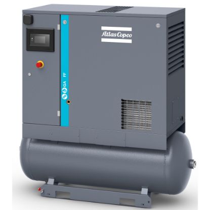 Picture of Atlas Copco GA15FF-125 20hp Rotary Screw Compressor with Dryer, 92cfm 132 Gallon Tank 8153657898