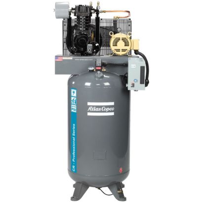 Picture of Atlas Copco 5HP CR5-CRS1-80V 230v 1 Phase Air Compressor, 80 Gallon Tank 18cfm 175psi 2020041501