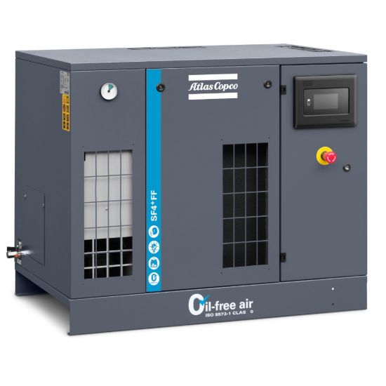Picture of Atlas Copco SF2+ AFF 3HP Rotary Scroll Oil Free Compressor and Dryer 7.2cfm 145psi 56dBA 8153611762