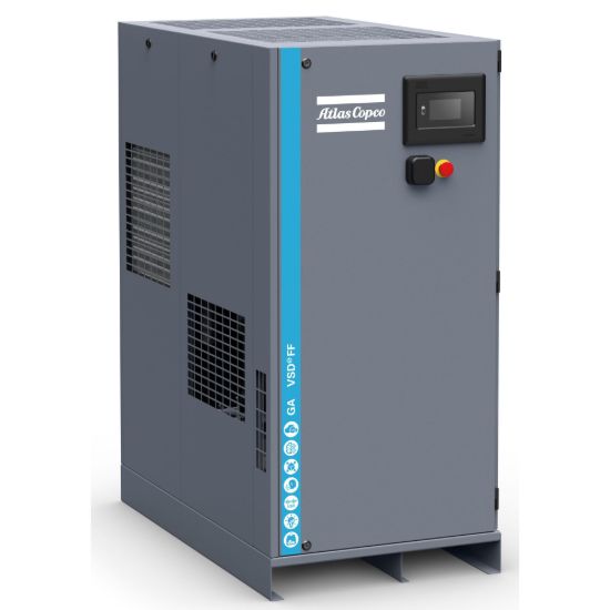 Picture of Atlas Copco GA11VSDs FF 15hp VSD Rotary Compressor with Dryer 10-71cfm 150psi 208-230v 8153348154
