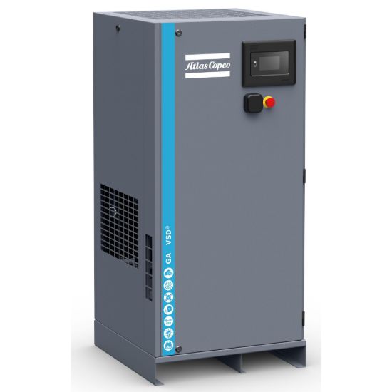 Picture of Atlas Copco GA18VSDs 25hp VSD Rotary Screw Compressor, 10-127cfm 175psi 208-230v 8153348161